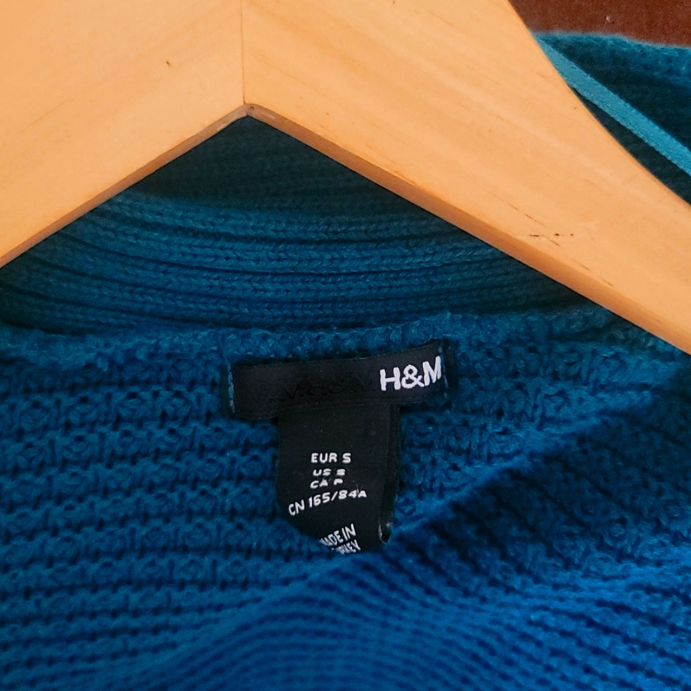 Green cardigan double breasted